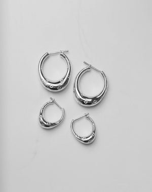 Strawberry Hoop Earrings Small | 9ct Solid Gold