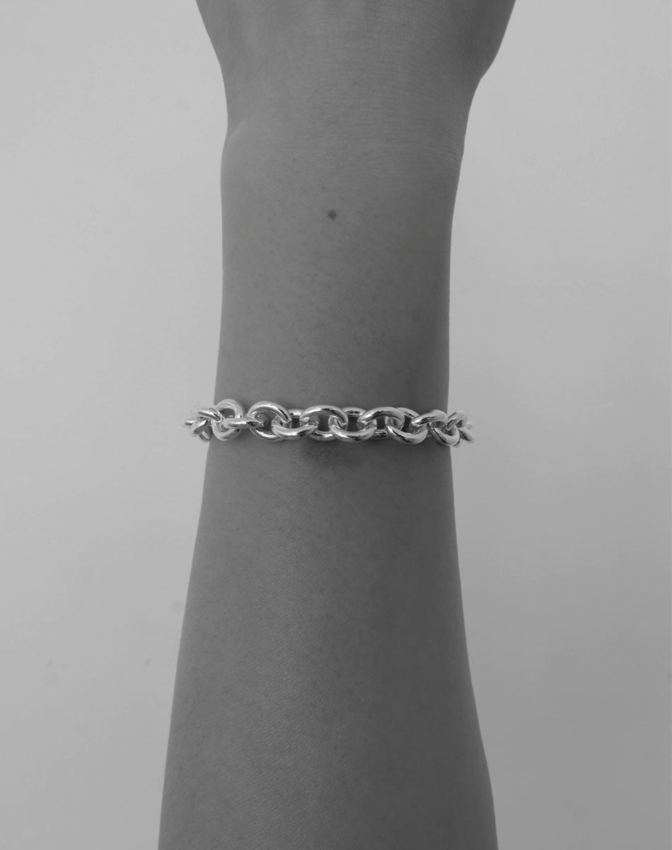 Heavy Cable Bracelet | Sterling Silver