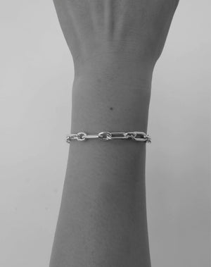 Figaro Paperclip Bracelet | Sterling Silver