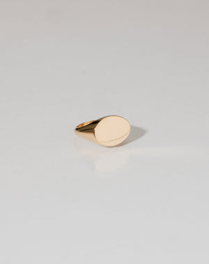 Melrose Signet Ring | 23k Gold Plated