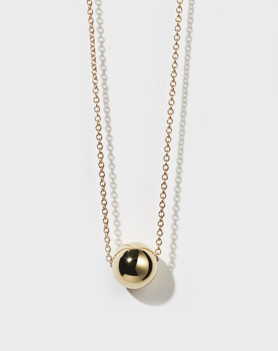 Orb Necklace | 23k Gold Plated