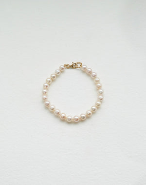 Pearl Bracelet Plain | 9ct Solid Gold