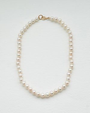 Pearl Necklace Plain | 9ct Solid Gold