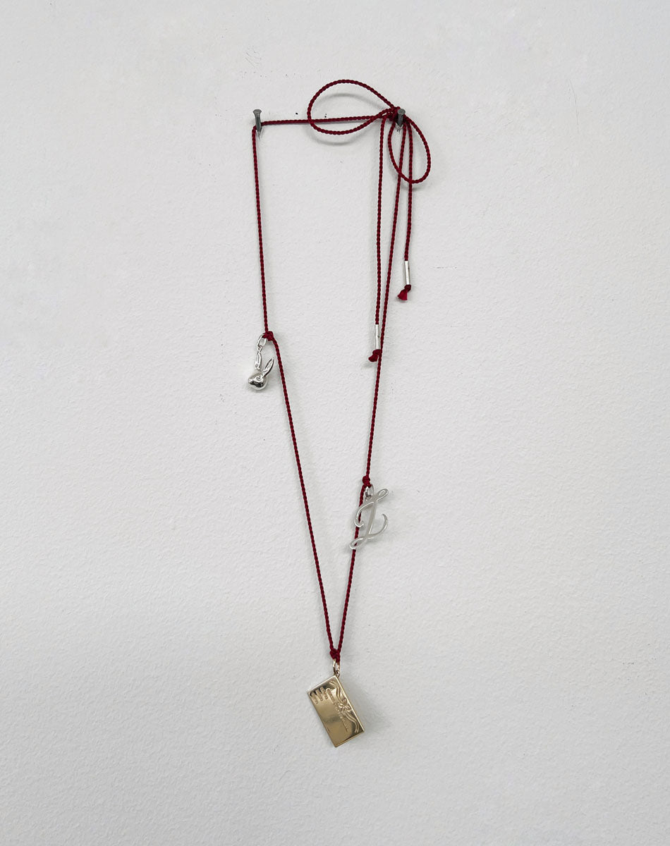 Red String Necklace | Sterling Silver