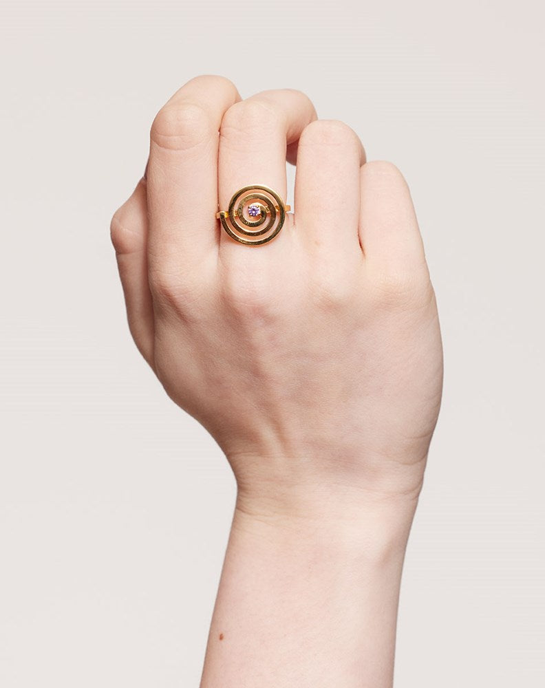 Spiral Ring Set | 23k Gold Plated