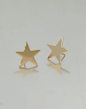Star Earrings | 23k Gold Plated