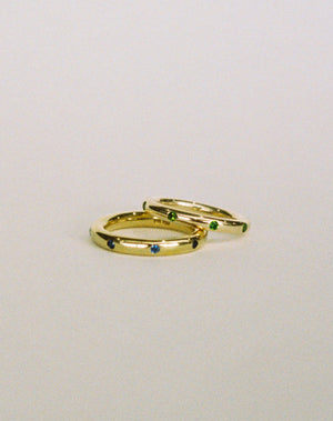 Stoned Band 3.5mm | 23k Gold Plated