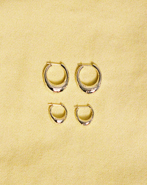 Strawberry Hoop Earrings Large | 9ct Solid Gold