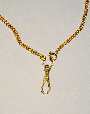 A gold swivel chain necklace for attaching your favourite charms