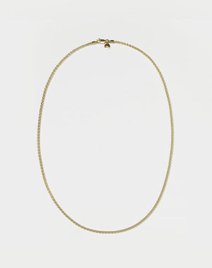 Wheat Chain Necklace | 23k Gold Plated