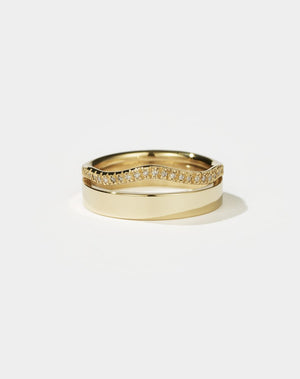 Bliss Ring Pave | 9ct Solid Gold