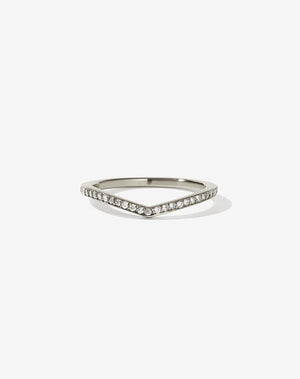 Curved Eternity Band | 14ct White Gold