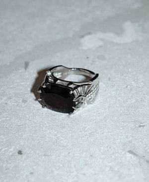 Deco Cocktail Ring | Sterling Silver