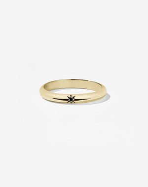 Diamond Star Band Round | 18ct Yellow Gold