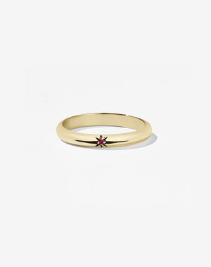 Diamond Star Band Round | 18ct Yellow Gold