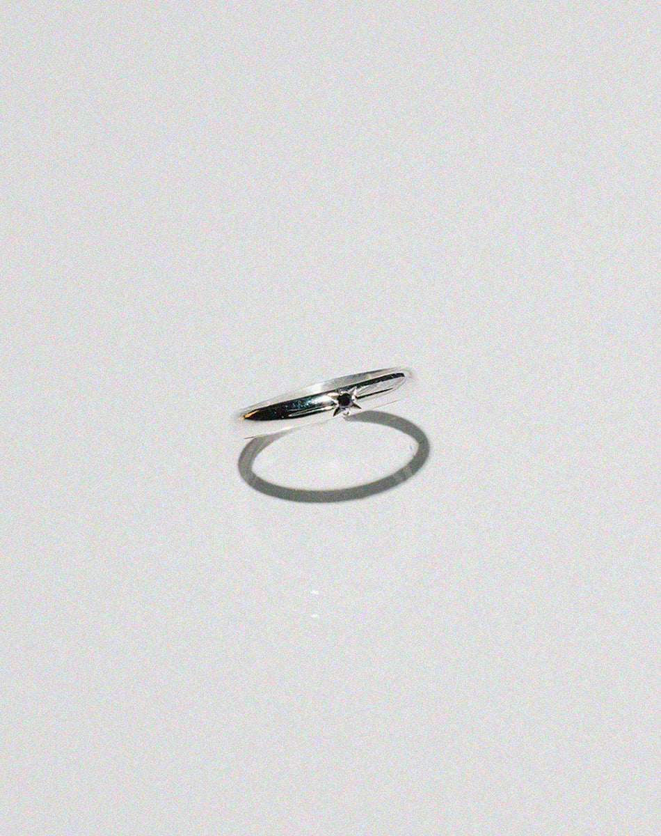 Diamond Star Band Round | Sterling Silver