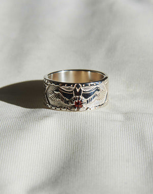 Eagle Band | 9ct Yellow Gold