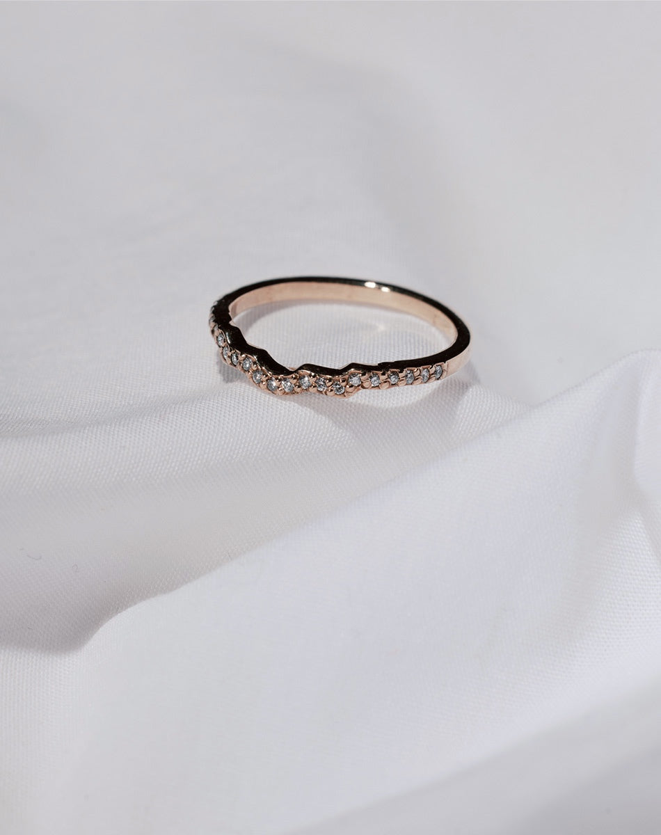 Eternal Band Pave | 14ct White Gold