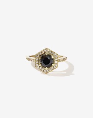 Hex Engagement Ring | 14ct Yellow Gold