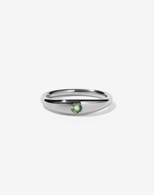 Mini Claude Ring with Stone | Sterling Silver