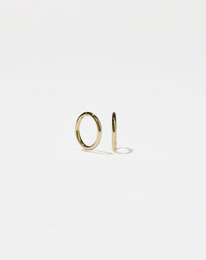 Mini Plain Hoop Earrings | 9ct Solid Gold