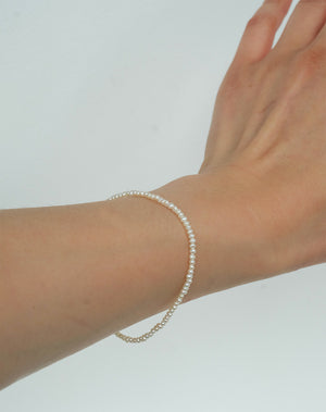 Nano Pearl Bracelet | Sterling Silver