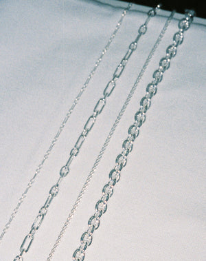 Decorative Fine Chain Necklace | Sterling Silver