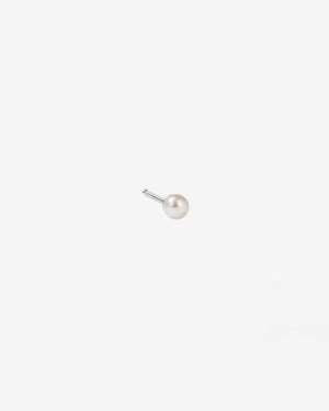 Seed Pearl Stud Earrings Small Single | Sterling Silver
