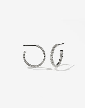 Solaire Hoops Medium | Sterling Silver