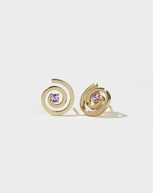 Spiral Studs Set | 23k Gold Plated