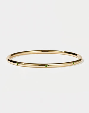 Stoned Bangle | 9ct Solid Gold