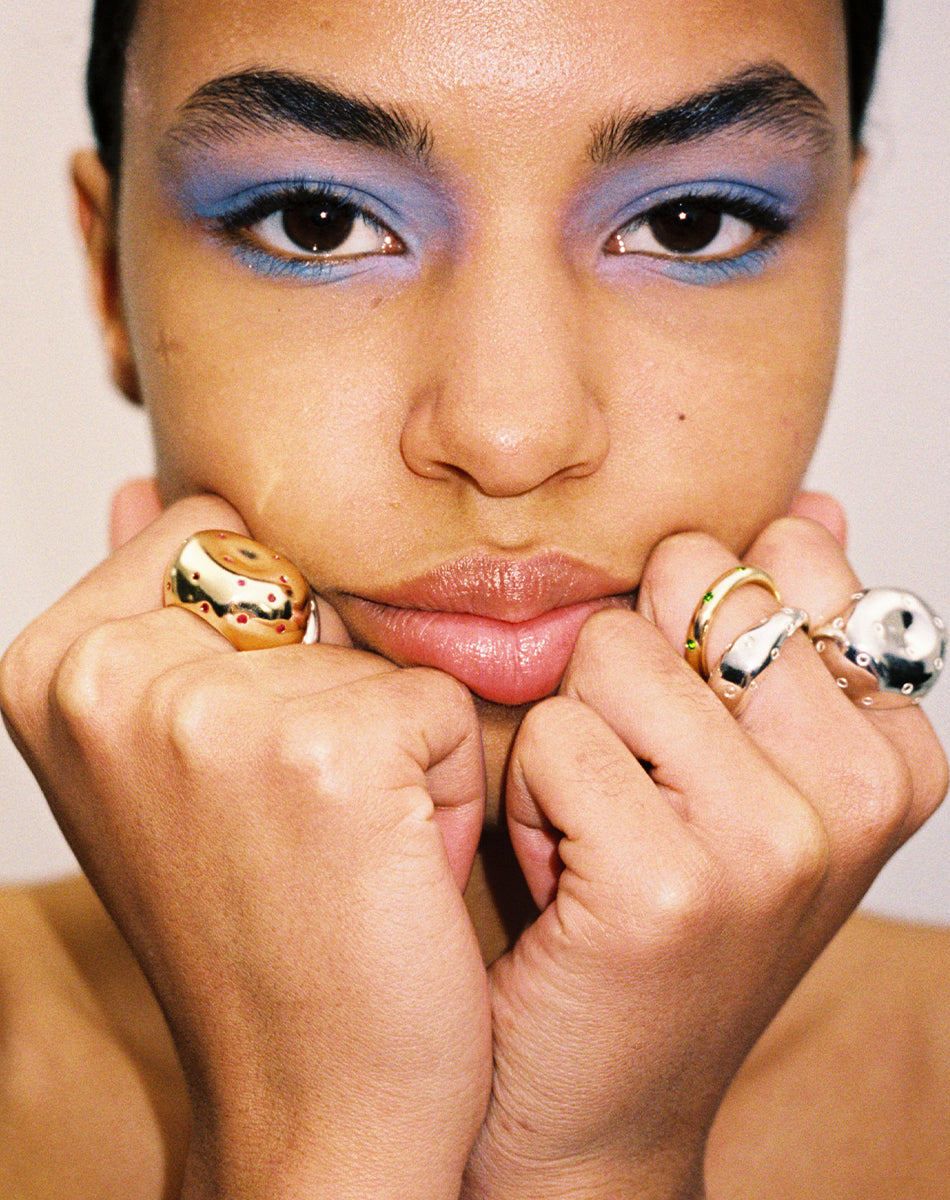 Strawberry Ring Set | Sterling Silver