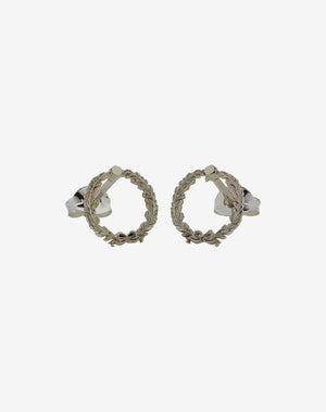 Wreath Stud Earrings | Sterling Silver