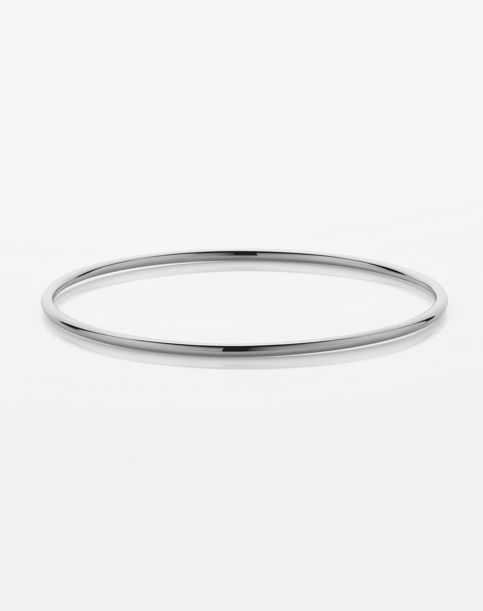 2mm Round Bangle | Sterling Silver