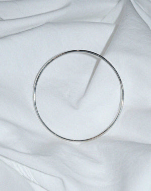 2mm Round Bangle | 23k Gold Plated