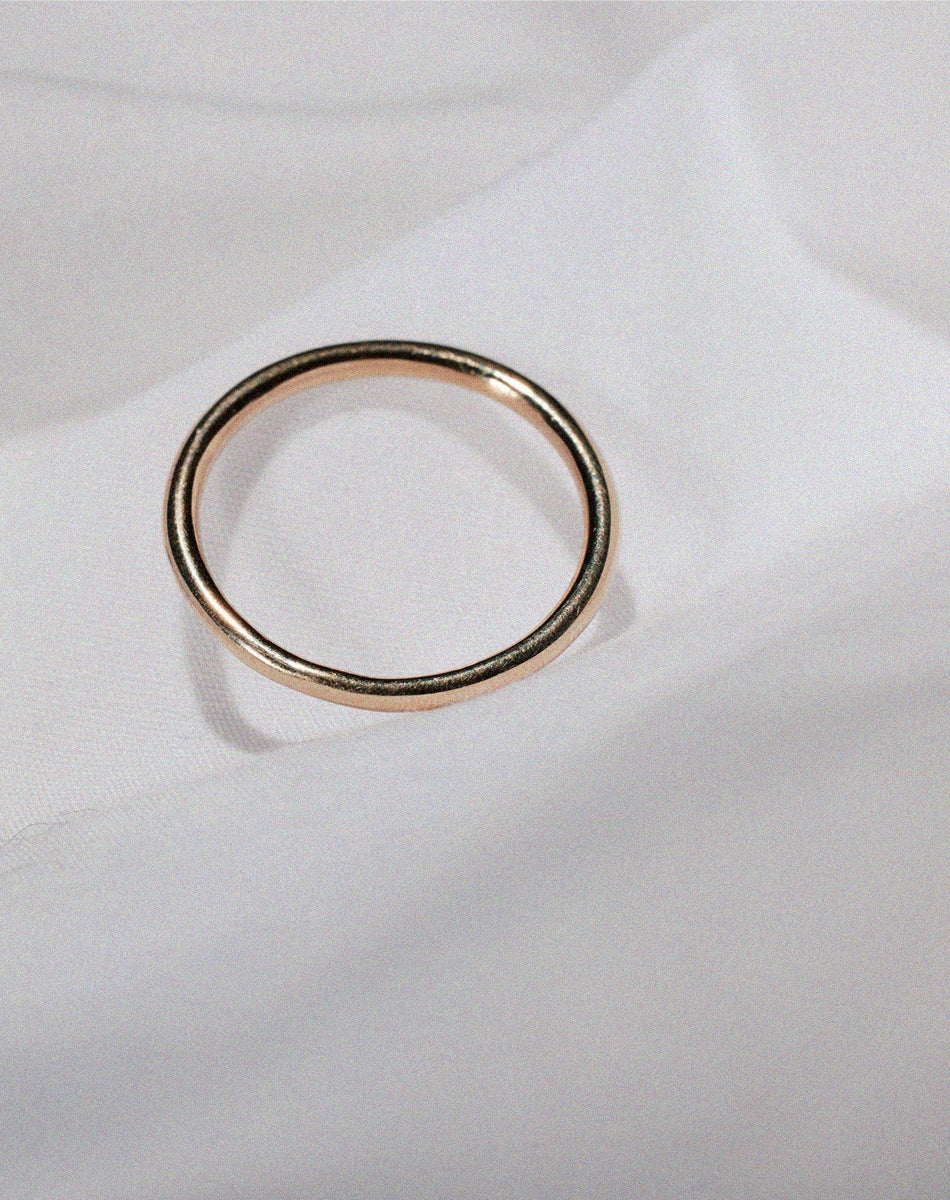 Halo Band 2mm | 18ct Yellow Gold