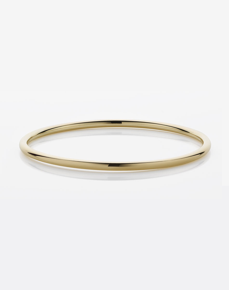3mm Round Bangle | 9ct Solid Gold