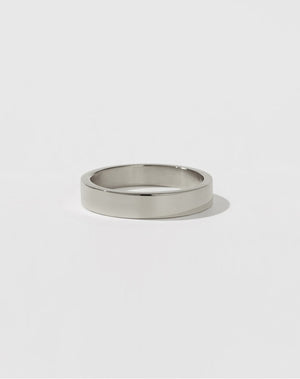 4mm Plain Band | 14ct White Gold