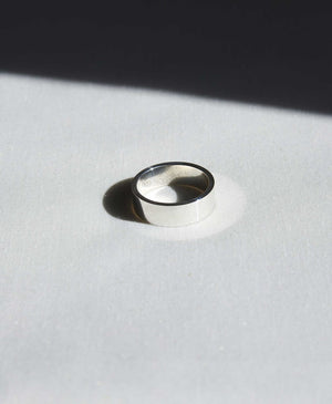 6mm Plain Band | 14ct White Gold