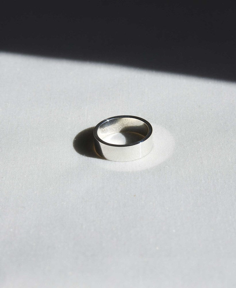 6mm classic silver ring. Mens weddin ring.