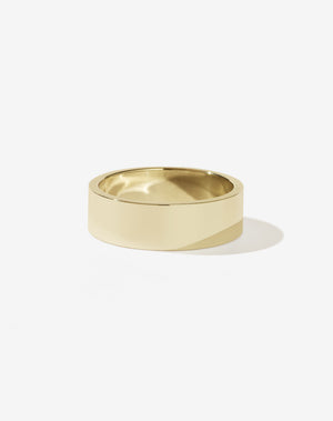 A simple, classic wide band ring made of 9ct yellow gold. Mens wedding band.