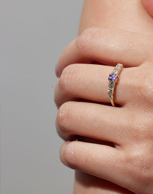 Amelie Ring- Violette Sapphire