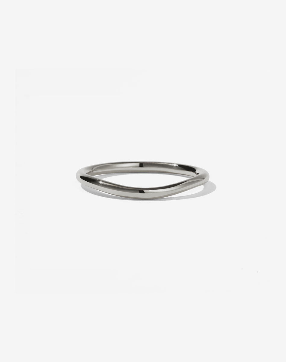 Amelie Band Plain | 18ct White Gold