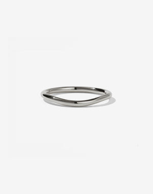 Amelie Band Plain | 18ct White Gold
