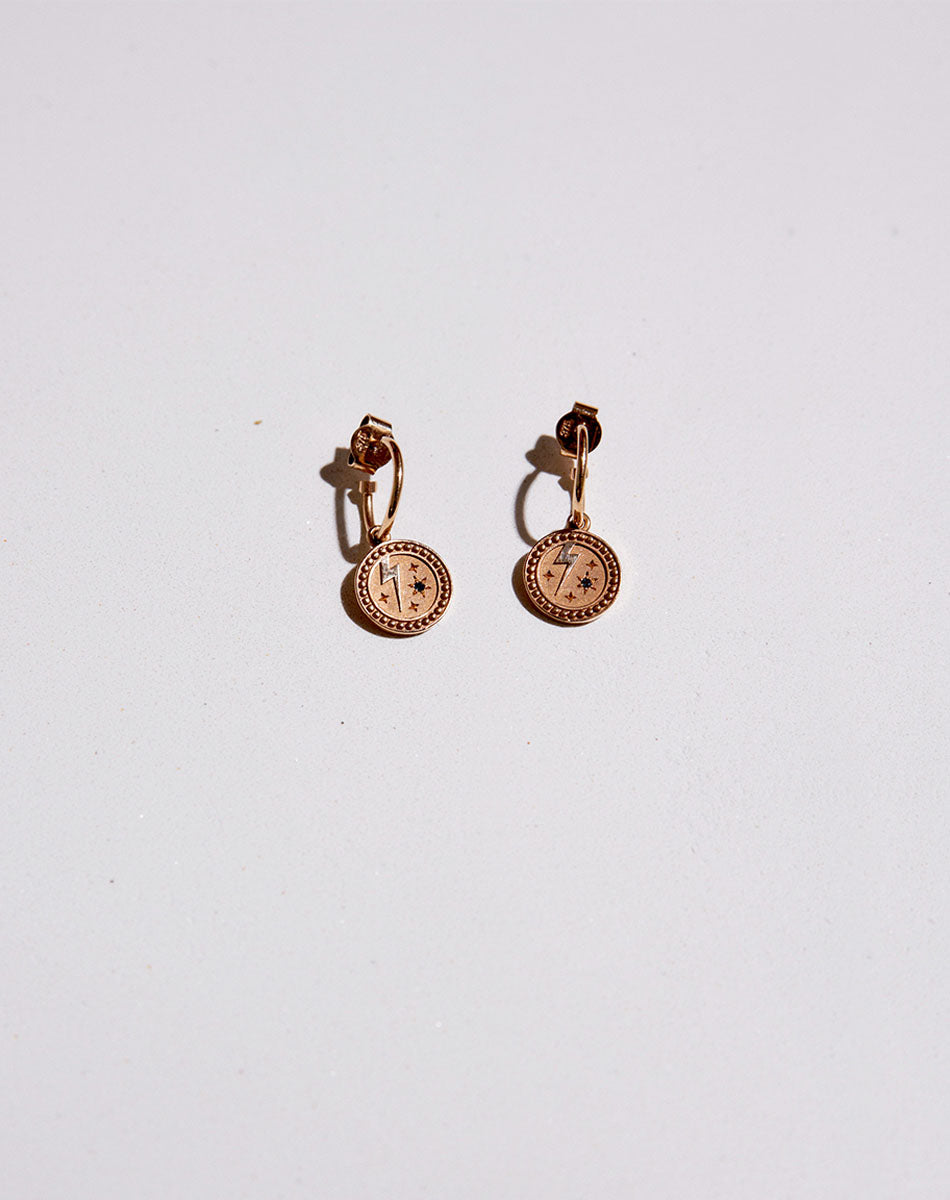 Amulet Strength Earrings | 23k Gold Plated
