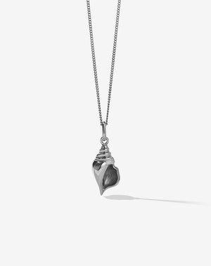 Silver Conch shell Necklace