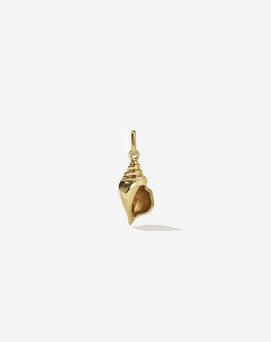 Meadowlark Conch Charm Image Gold Plated