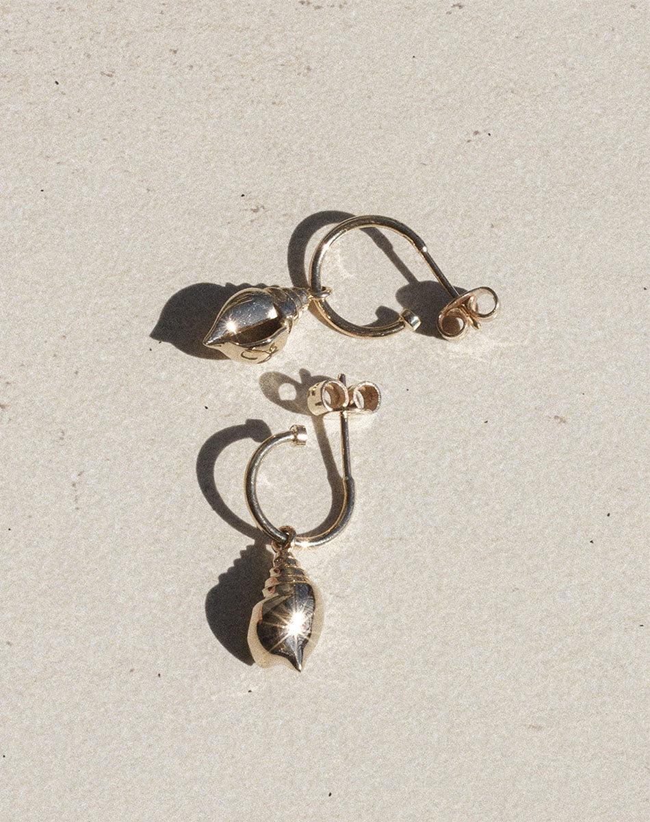 Conch Signature Hoops | 9ct Solid Gold