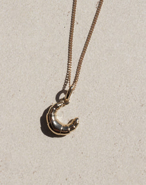 Gold Croissant Necklace