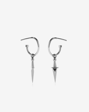 Dagger Signature Hoops | Sterling Silver